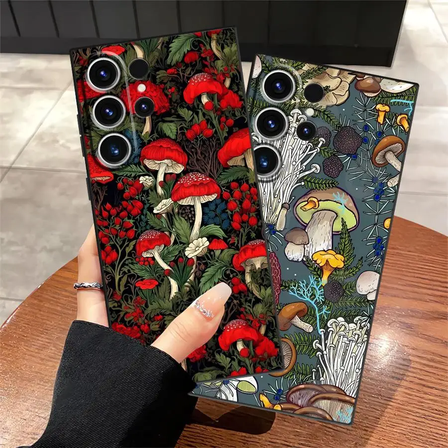 Vintage Mushroom Soft Phone Cover Case