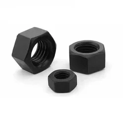 Black Steel Hexagon Metric Nut, Bulk Pack (10 - 100 Pieces) - M6     20pcs