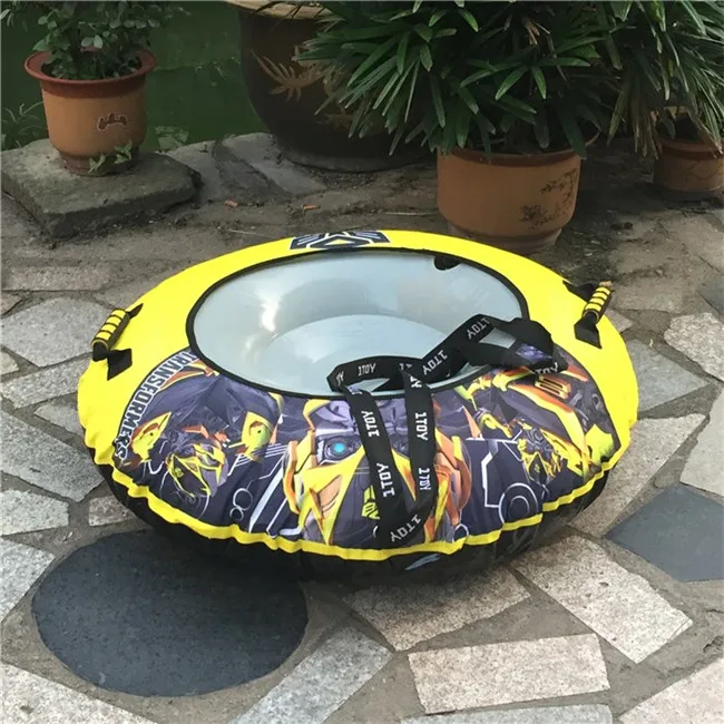 round towable pvc inflatable snow tube winter sports, inflatable snow sled