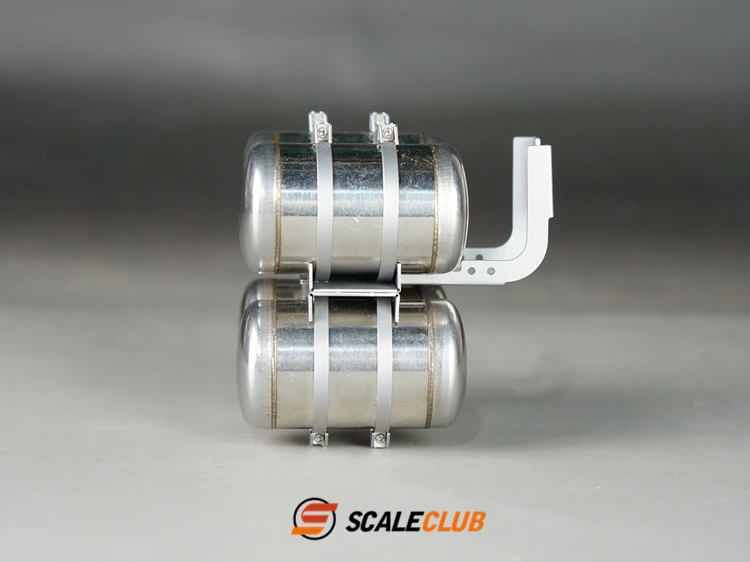 SCALECLUB Durchmesser 23 mm, Metall, 4-Tank-Upgrade-Teil QG4-TY-1 für Tamiya 1/14 RC Traktor-LKW-Kipper-Modell – Detail 3