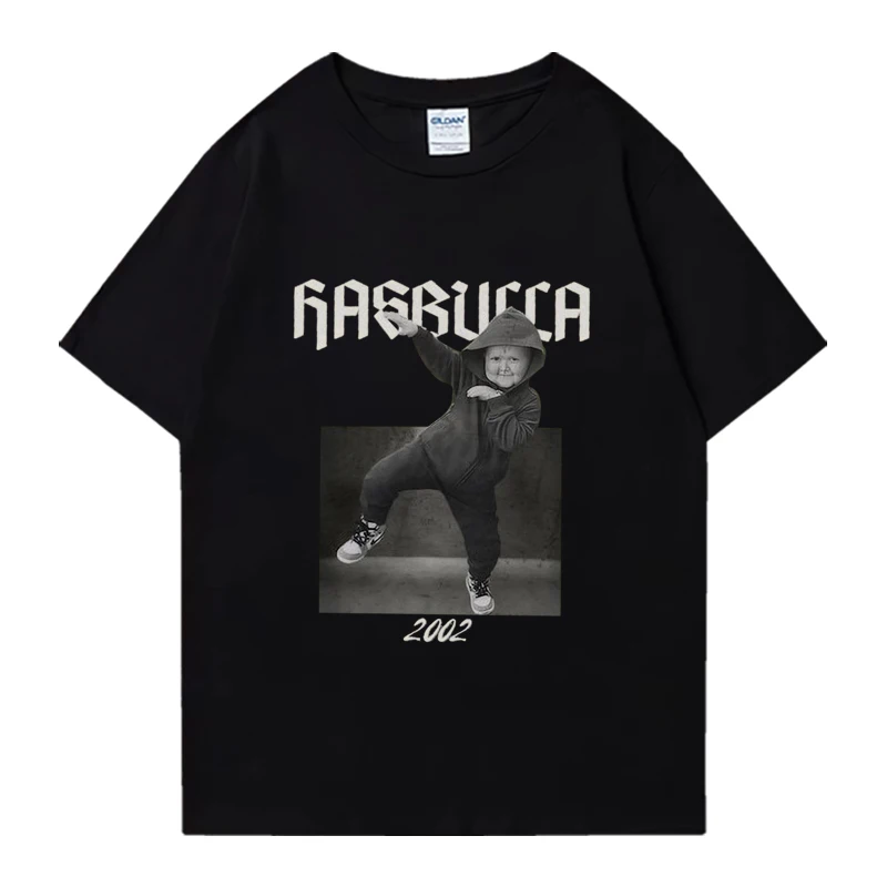 

Hasbulla Personalized Graphics 2024 vintage T-shirts Men Women Funny Oversized short sleeve t-shirt Unisex 100% Cotton clothing