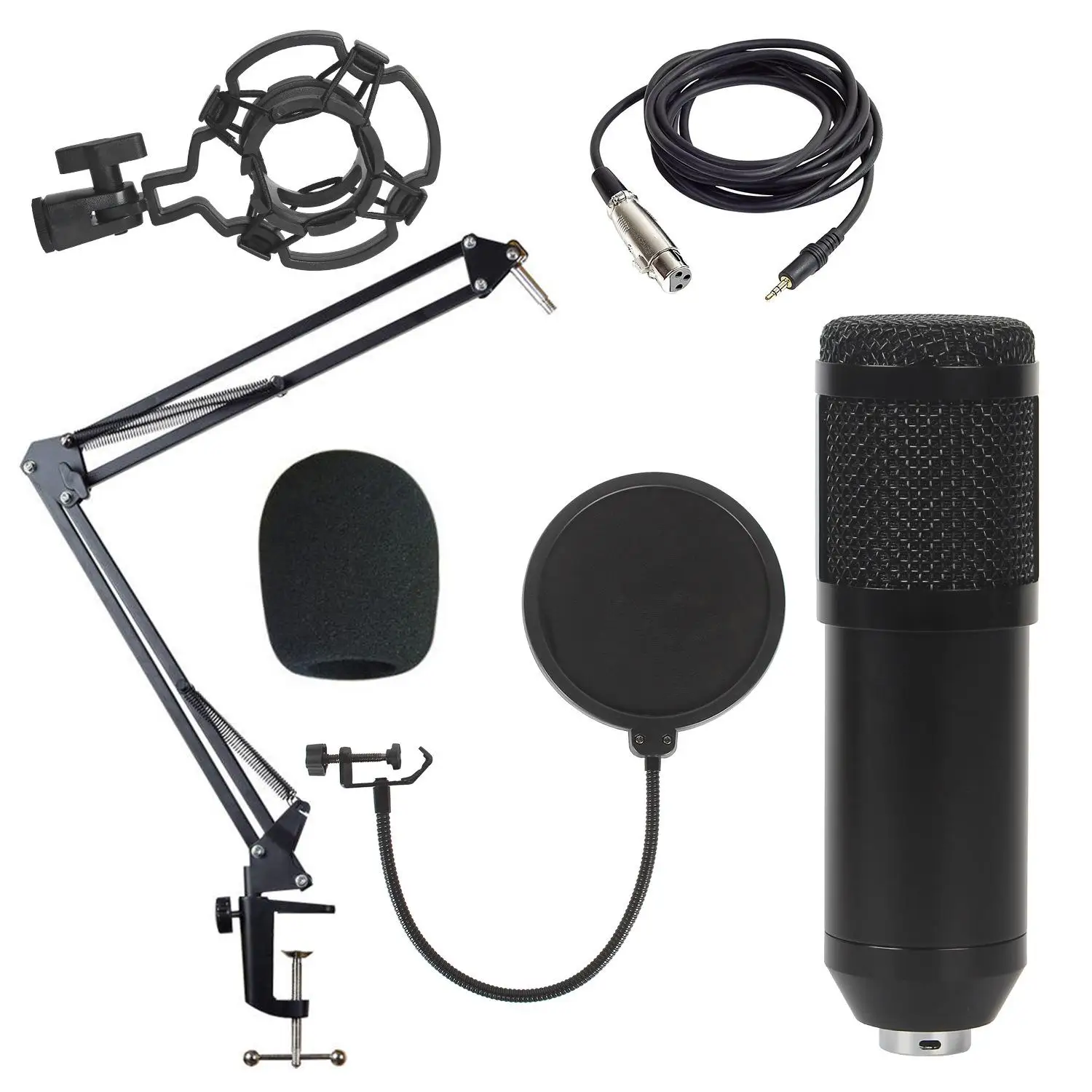 

Профессиональный конденсаторный микрофон Bm800 для кристально чистого звукового нового изготовления и домашней прямой трансляции-лучший выбор для