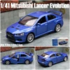 1/41 Mitsubishi Lancer Evolution EVO X Toy Car Model For Children Welly Diecast Race Vehicle Miniature Pull Back Collection Gift 4