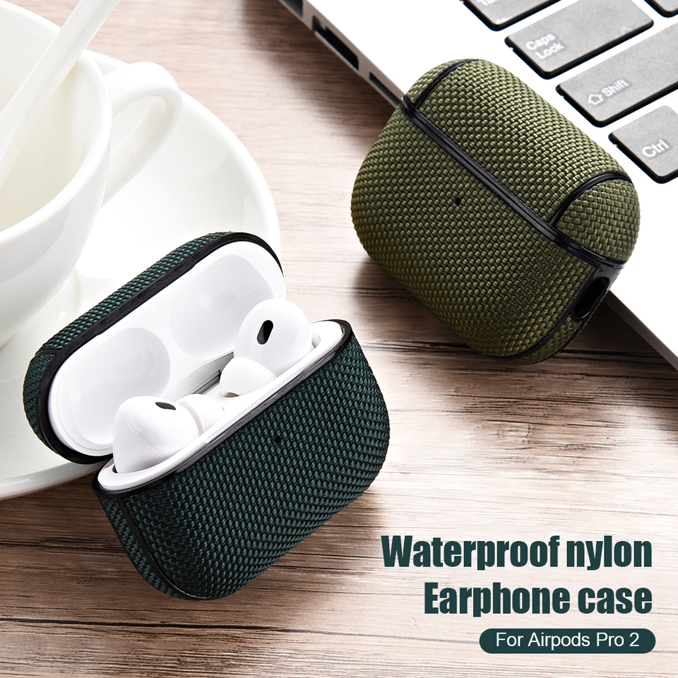 Nylon Cloth Case For Airpods Pro 2 2nd USB C Cover For Apple AirPods Pro 3 2 1 Pro2 Protective Shell Waterproof Headphone Cases