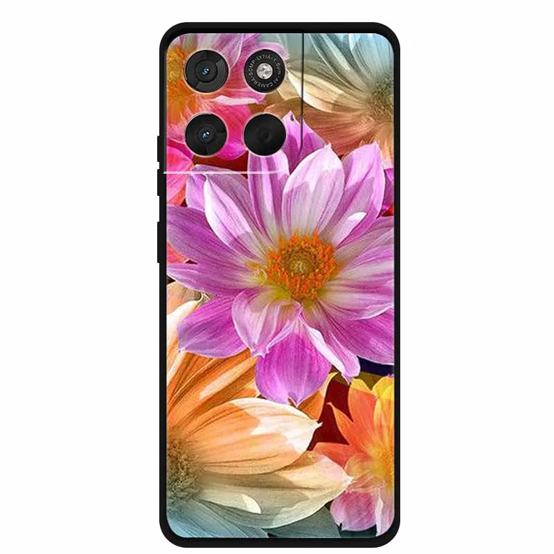 Lion Design Soft Silicone Animal Phone Case - Black TPU Protective Bumper Cover