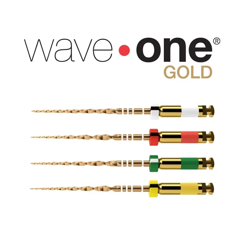 3Pks/12pcs Wave taper one Gold ENDODONTIC RECIPROCATING Files Endo Root Canal Treatment Dental Rotary Filestistry Instrument 2
