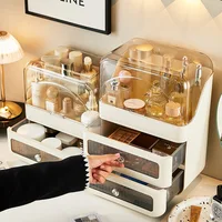 Large Capacity Makeup Organizer and Vanity Storage Shelf Desktop Cosmetic Storage Box and Vanity Organizer Lipstick Stand Holder 1