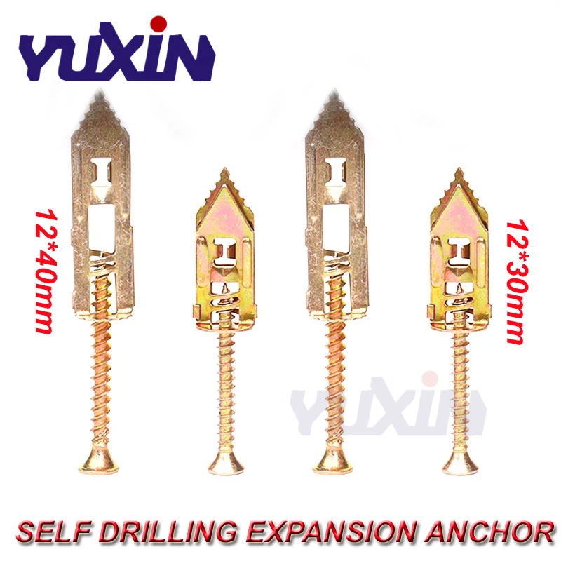 10/20Pcs Self Drilling Anchors Screws Self Tapping Expansion Screw