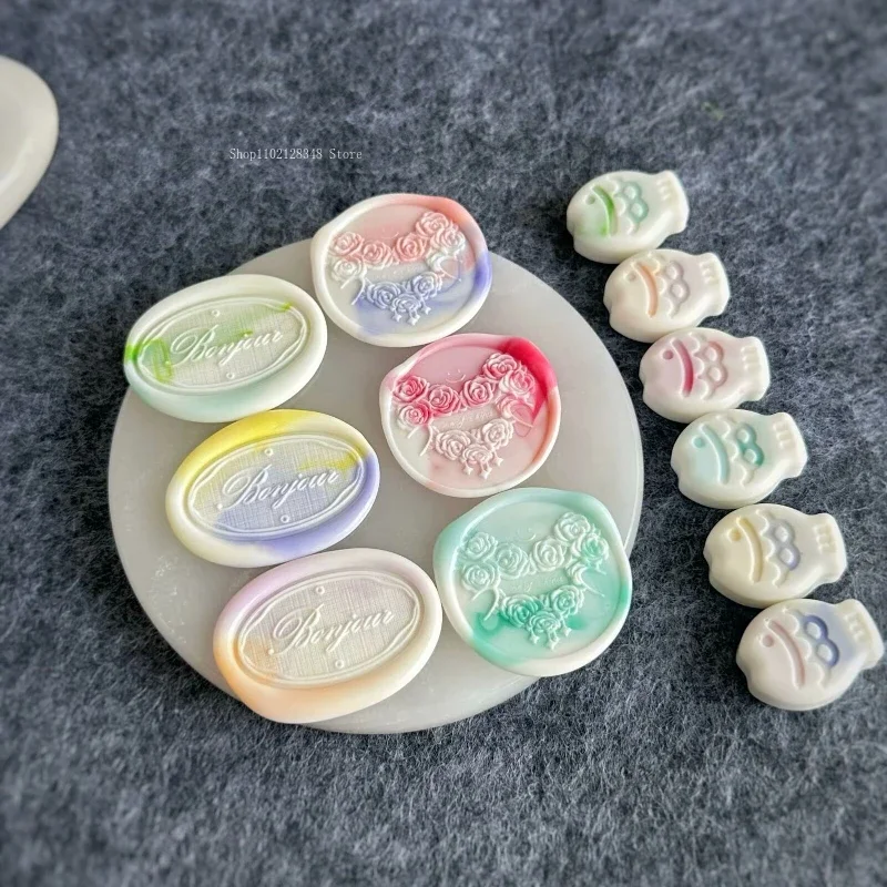Yellow Purple/Rose Red/Green Fish Shape Fire Paint Seal Wax Granules DIY Envelope Sealing Wedding Invitation Decoration Wax