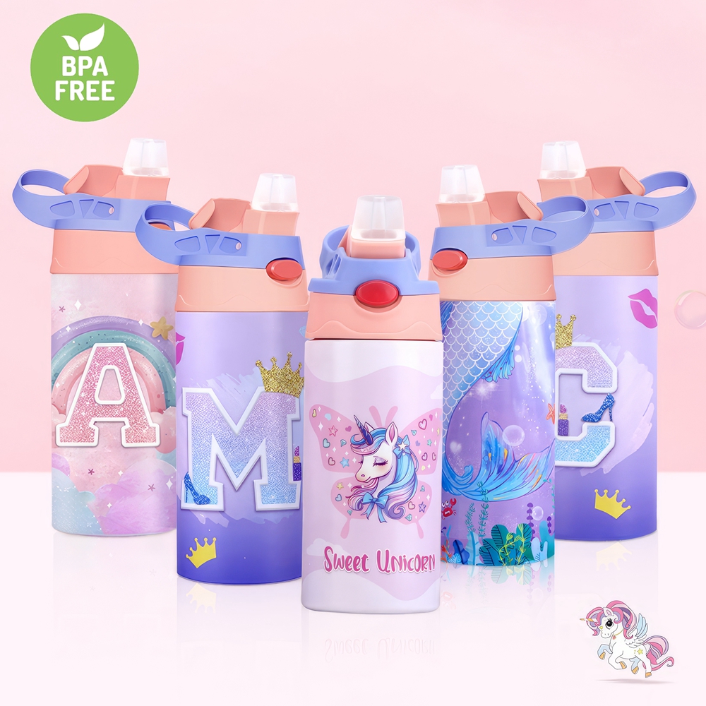 360ML Children Thermal Bottle NO BPA Kids Water Bottle Keep Cold and Hot Vacuum Flask Portable Travel School Thermos Gift