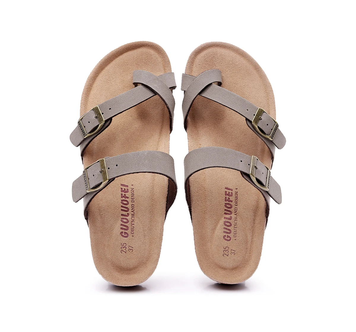 Nouveau Birken liège tongs Couple Vintage vêtements d'été Muller pantoufles mode sandales de plage décontractées