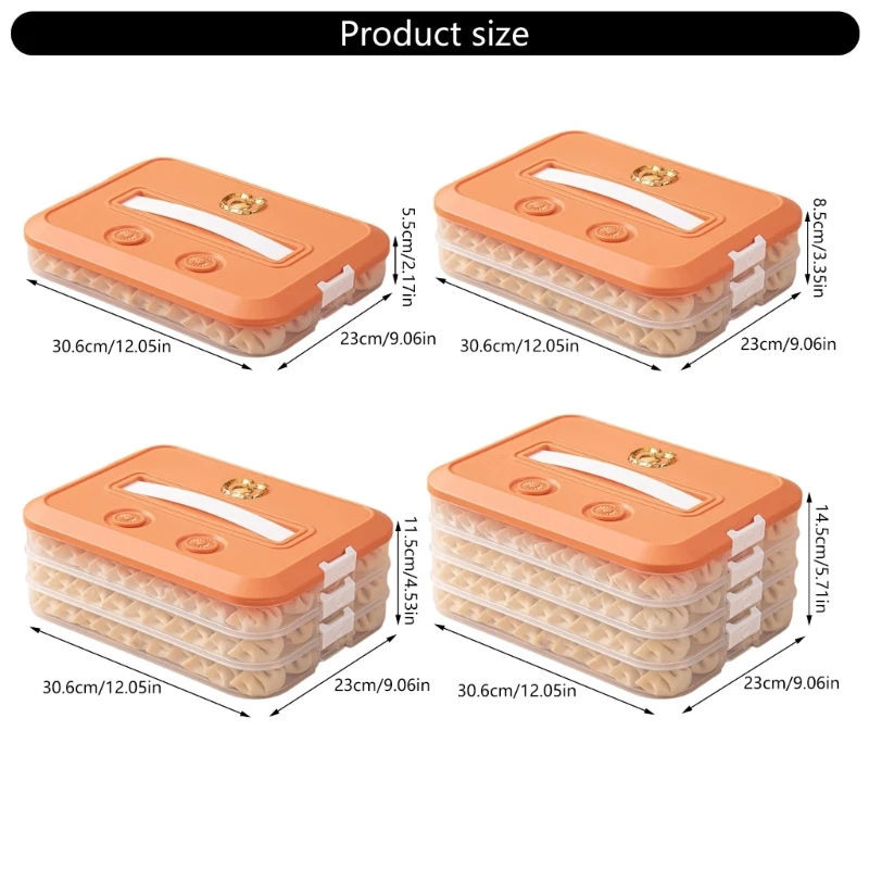 Y3NA Stackable Cookie Container With Time Recorder and Handle Multiple Layer Storage Solution Kitchen Supplies New
