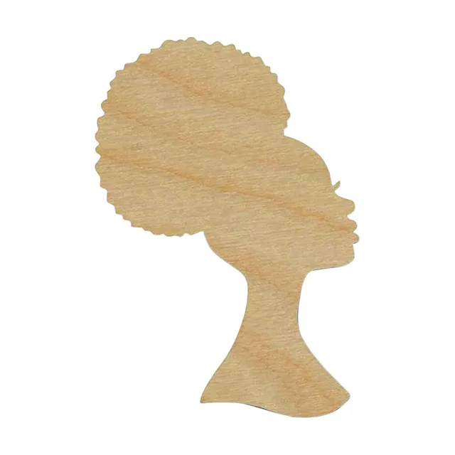 Sablon Medál Ajándékok Gyerekek Játék Rajz Többfunkció A Bejárati Ajtóhoz Fa Kézműves Nappali Barkácsolás Nő Fej Alakú Graffiti - Image 5