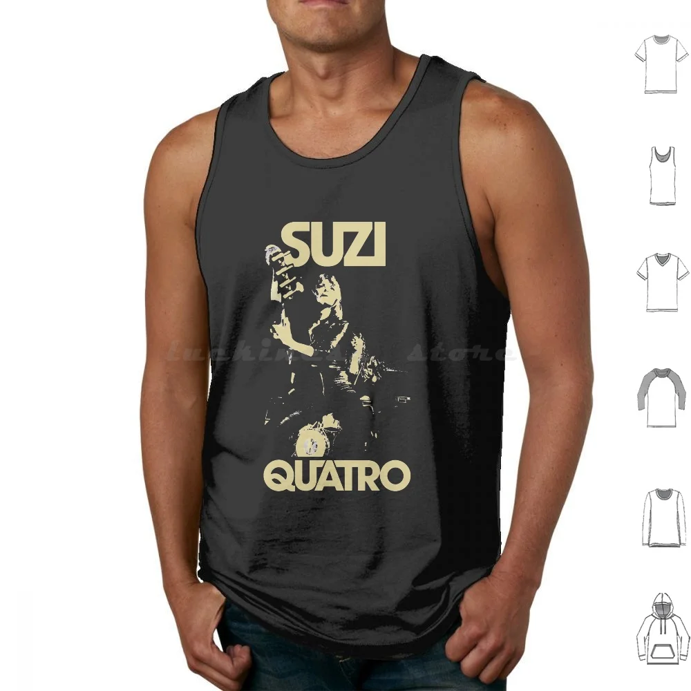 Suzi Quatro Rock And Singing Retro 2 Essential Canotte Gilet Senza Maniche Suzi Quatro Canto Retro 2 Essential