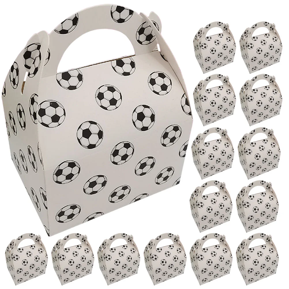 50 Pcs Soccer Party Treat Boxes European Style Football Gift Candy Paper