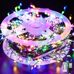 Illuminated Firecracker String Lights with Remote Control - 75M - 2000LEDs (RGB)