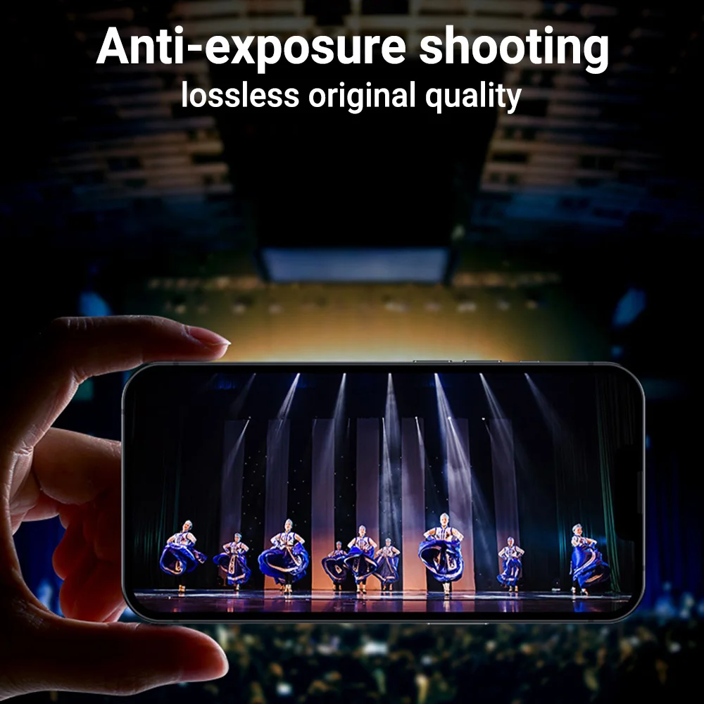 Premium Luxury Camera Lens Protective Cover with Glass Film Protection
