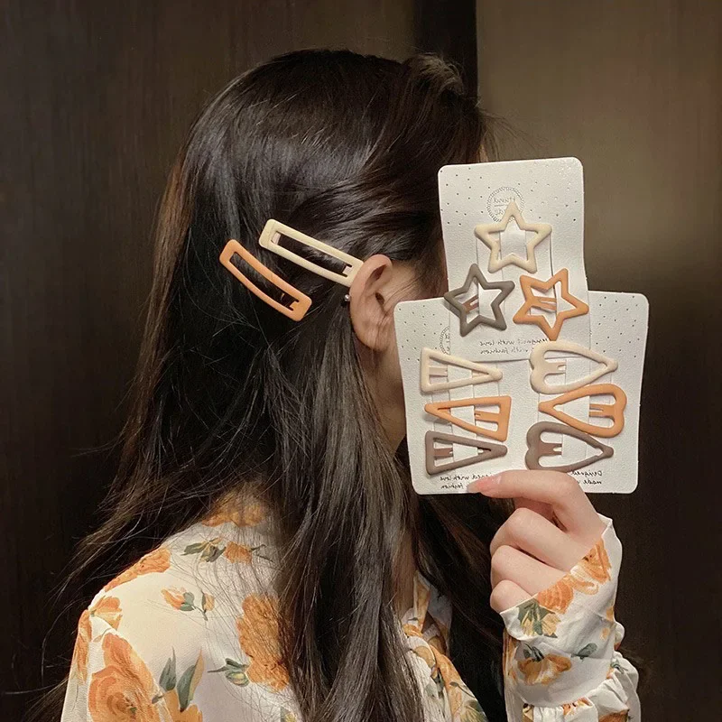 3pcs/set Hairpins for Girls Children Star BB Hair Clips Pin Soft Mini Korean Style Frosted Nude Kids Snap Ornaments Accessories