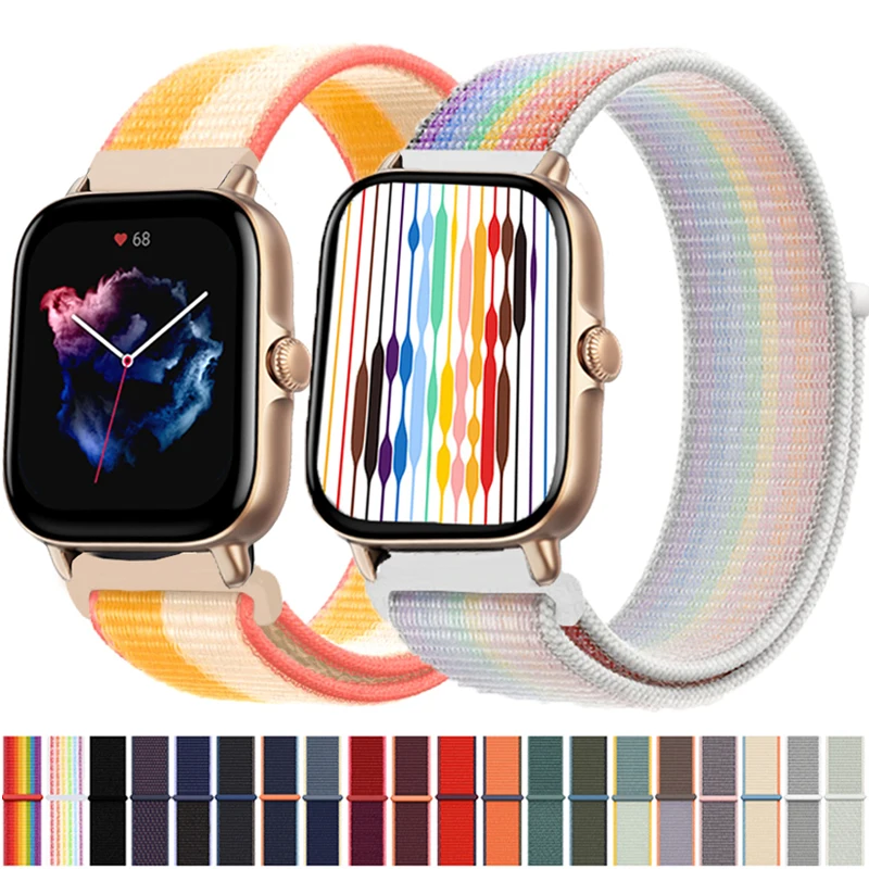 Cinturino Da 20Mm 22Mm Per Honor Watch Gs 3/Gs Pro Cinturino In Nylon Per Bracciale Honor Magicwatch 2 46Mm 42Mm/Es Bands