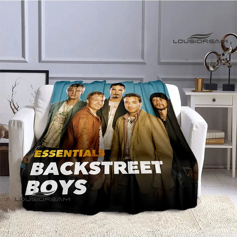 BSB band backstreet boys printed blankets Flannel Warm blanket Soft Cozy Blanket Travel Blankets bed linings Birthday Gift 3
