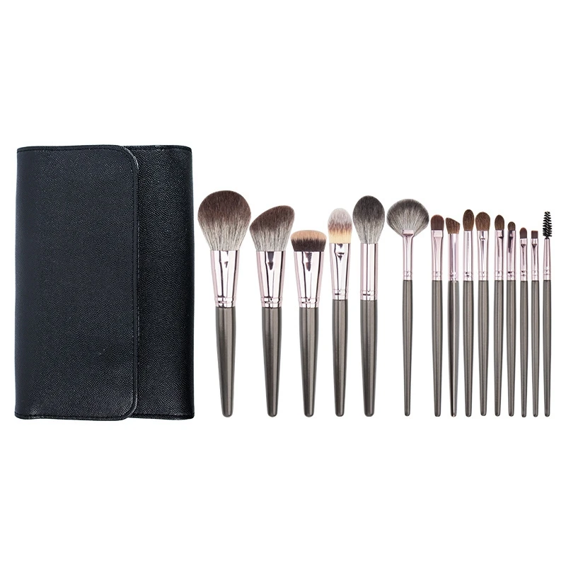 

15Pcs Makeup Brush Set, Animal Hair Foundation Brush, Loose Powder Brush, Eye Shadow Brush, Beauty Tool