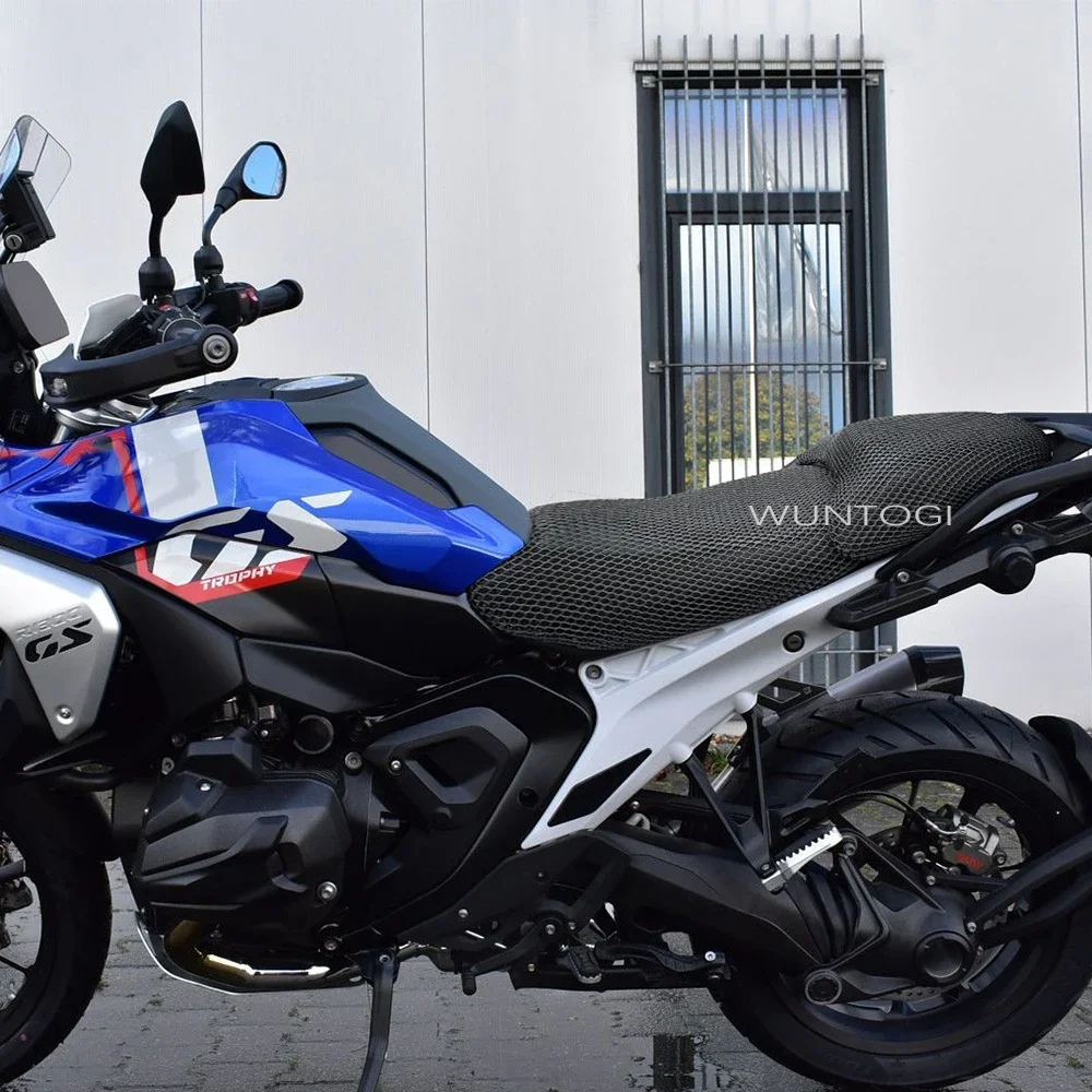 Motorcycle seat covers R1300 GS 3D Airflow Honeycomb Mesh Protect Cushions For BMW R1300GS R 1300GS Motorcycle Seat Covers Nylon Non-Slip Accessories