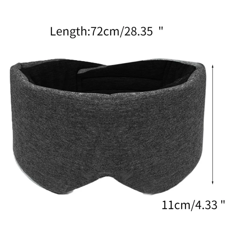 Men Women Cotton Blackout Eye Mask Oversized Eyeshade Cover Breathable Adjustable Sleeping Blinder Blindfold for Drop Shipping 6