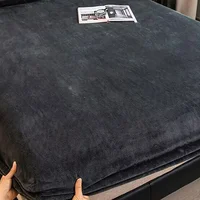 Drap-housse élastique en peluche douce et chaude, housse de matelas en molleton de corail moelleux, linge de lit double de luxe pour couple d'hiver ﻿ ﻿ 1