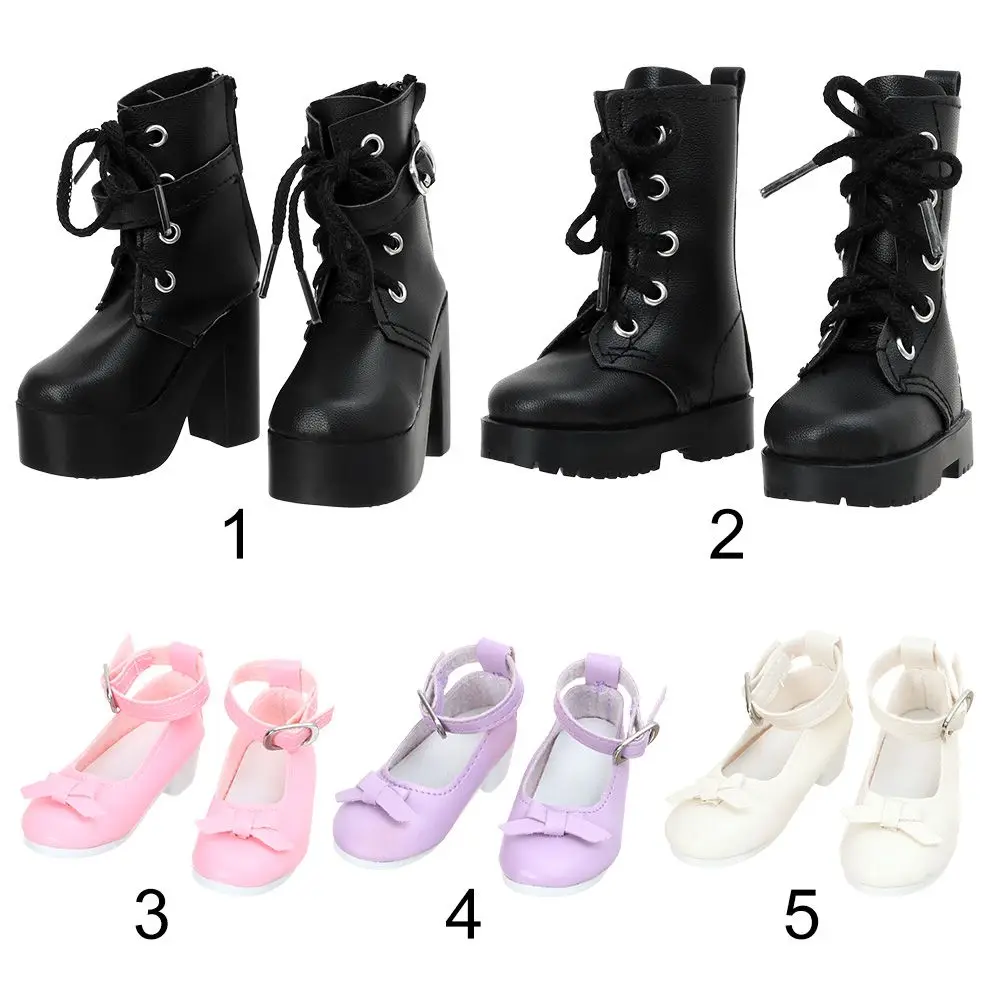 Fashion 7.8CM Doll Wearing 1/3 Play House Accessories 60cm Doll Boots Fabric Shoes Differents Color
