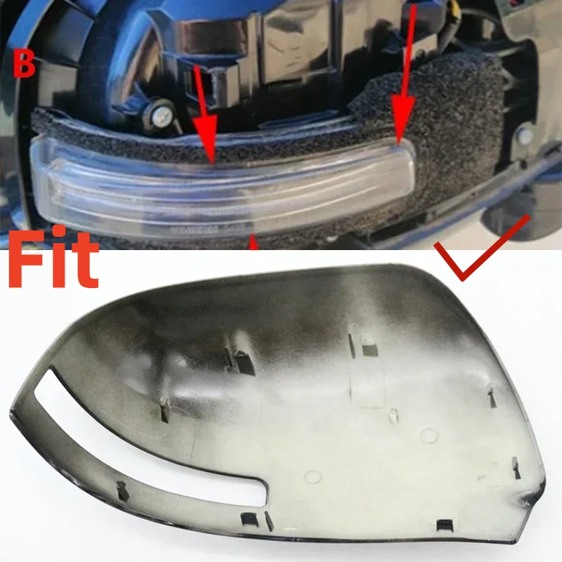 미쓰비시 아웃랜더 2013-2018 외부 사이드 미러 커버 리드 윙 도어 쉘 캡 하우징