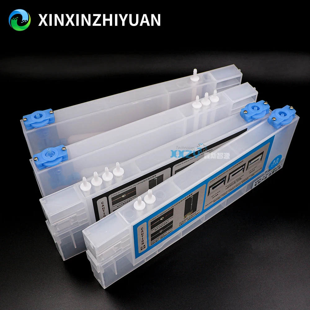 4 Colors Refill Ink Cartridge for Mimaki Mutoh Roland Eco Solvent Printer Bulk Sub Tank With Float 220ML Long Ink Tank printer supplies ink cartridge inkjet ink cartridge