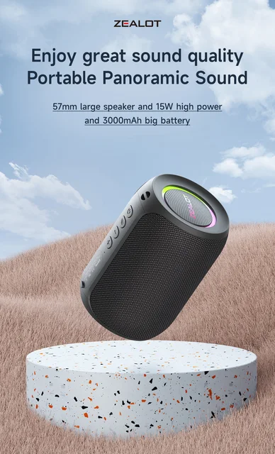 緊急値下げ‼️2台未開封ZEALOTワイヤレスS32スーパーBASSスピーカ Zealot S32 プロ Bluetooth ワイヤレス屋外ポータブルサブ