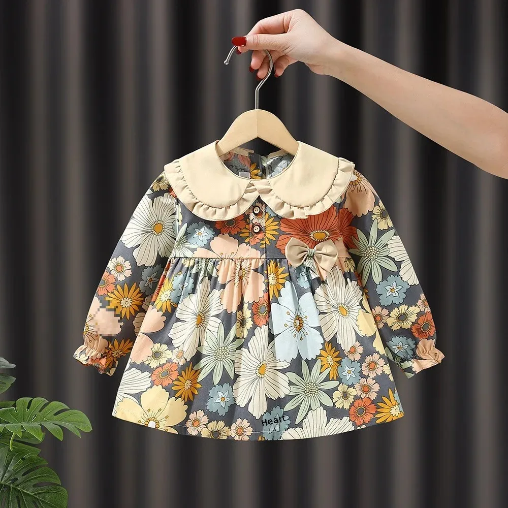 Pure Cotton Long Sleeve Children's Apron Coat Waterproof Dirty Proof Outdoor Wear for Babies in Kindergarten Autumn Winter
