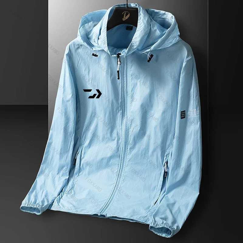 Summer Hooded Jacket Men Women Sun Protection Clothing Fishing Hunting Clothes Quick Dry Skin Windbreaker