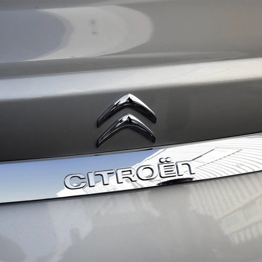 1 stücke ABS Auto Kühlergrill Abzeichen Aufkleber Hinten Stoßstange Logo Abdeckung Aufkleber Für Citroen Celysee Kaktus C4 C3 C5 c1 C2 Berlingo Xantia – Detail 12