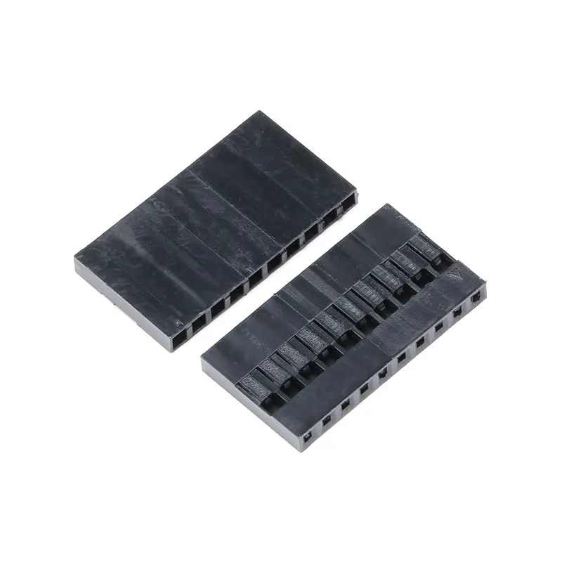 

Разъем DuPont 2,54 10P 1*10P, 20 шт., 10 отверстий, Однорядный пластиковый корпус, штекер с ударами, разъем Dupont, шаг 2,54 мм