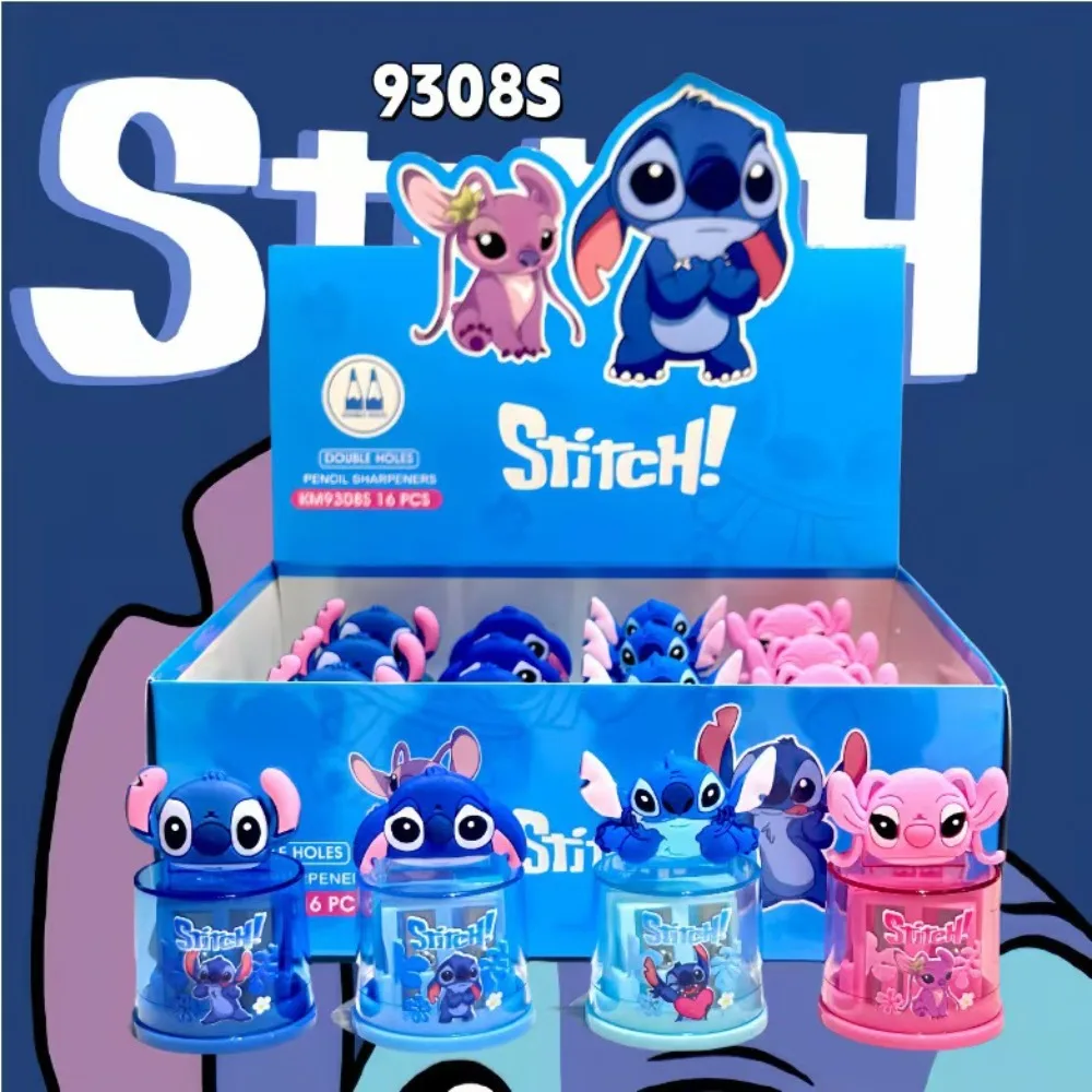 New Stitch 3D Pencil Sharpener with Adorable Topper Compact and Functional for School Kids
