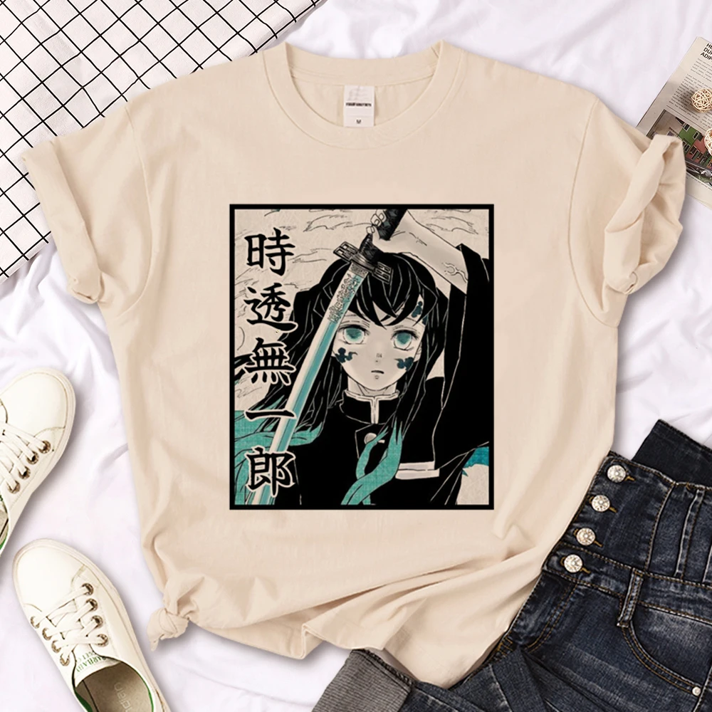 Muichiro Tokito Tee women manga t-shirts girl comic harajuku y2k clothing 5