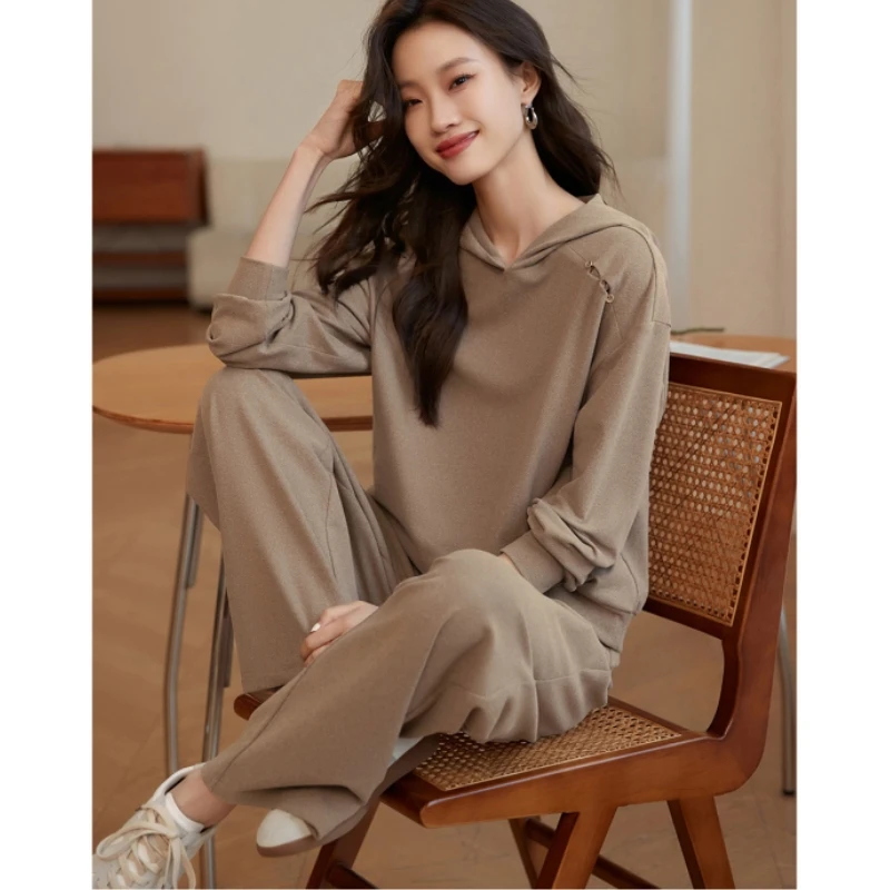 Backwoods 남성용 플리스 후디 바지 세트, 두껍고 따뜻한 운동복, 운동복 후드 트랙수트, 남성 트레이닝복 운동복, 패션 브랜드 