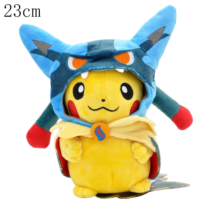 Pokopia Leuchtende Farbige und Pixel-Pikachu-Cosplay-Eevee-Plüschtiere, Charizard Peluche, Lucario, Snorlax, Garchomp, Tyranitar Puppe – Detail 24