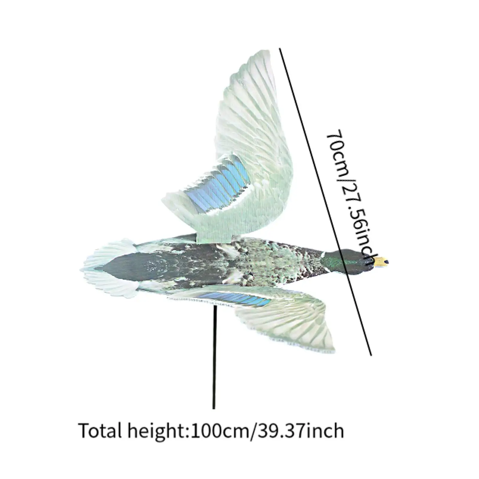 Duck Decoy Multifunctional Realistic Lightweight Decoration Yard Portable Spread Winged Easily Install Novelty Simulation Decoy Duck Decoy Multifunctional Realistic Lightweight Decoration Yard Portable Spread Winged Easily Install Novelty Simulation Decoy