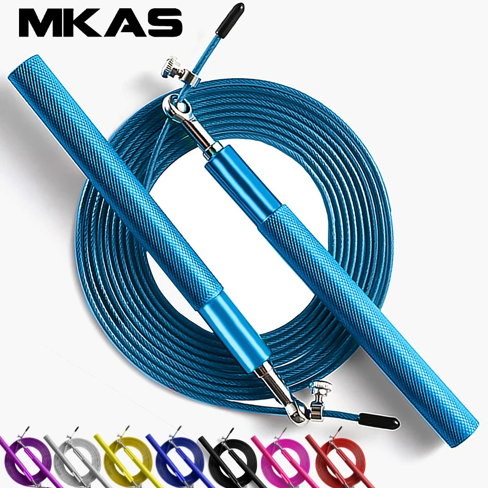 Crossfit Speed Jump Rope 360&deg; Swivel Ball Bearing Adjustable Steel Coated Skipping Rope Fitness Training Boxing Sports Exercises