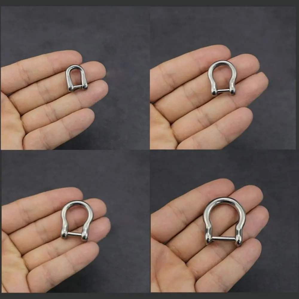 Titan legierung Hufeisen Schnallen Karabiner d Bogen Heftklammern Schäkel Schlüssel ring Schlüssel bund Haken Outdoor Armband Schnalle Outdoor-Werkzeuge – Detail 16