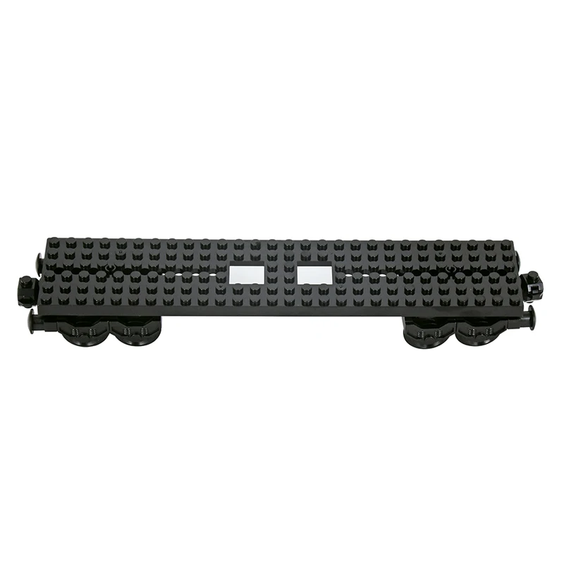 MOC Stadt Technische Idee Zug 6*28 Basis Rad Wagen Bausteine Ziegel Zusammengebaut DIY Spielzeug für Kinder Weihnachten geschenke – Detail 5