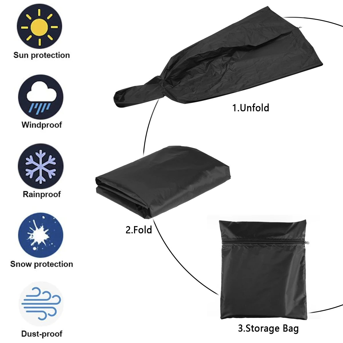 Pizza Oven Cover Grill Cover 170 x 65 x 55 cm