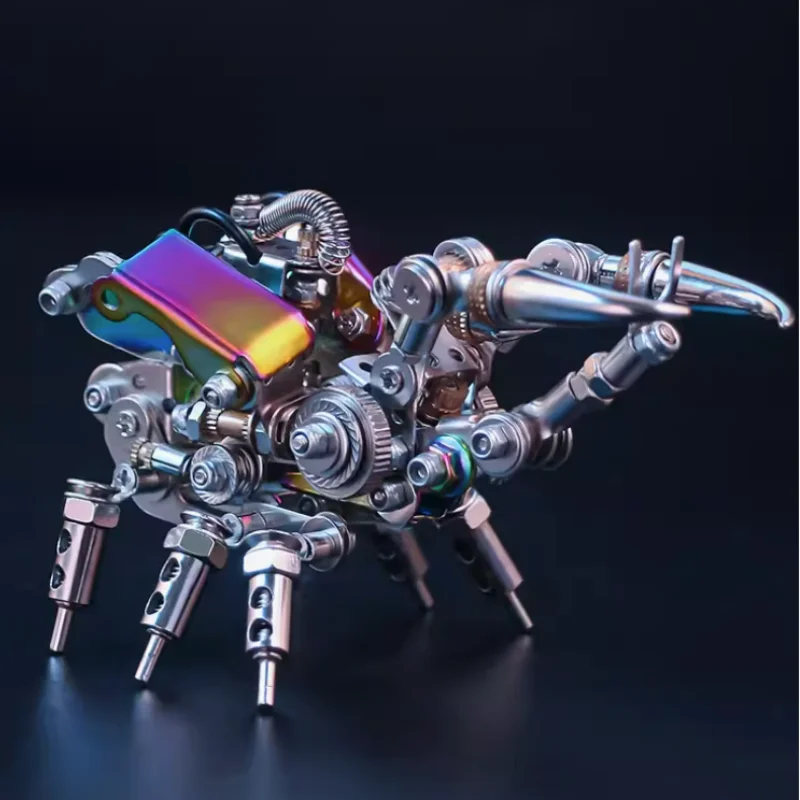

3D Mechanical Battle Armor Model Kit Mecha Puzzles Toy Steampunk Insects DIY Metal Assembly Toy for Teens Adults - 300pcs+