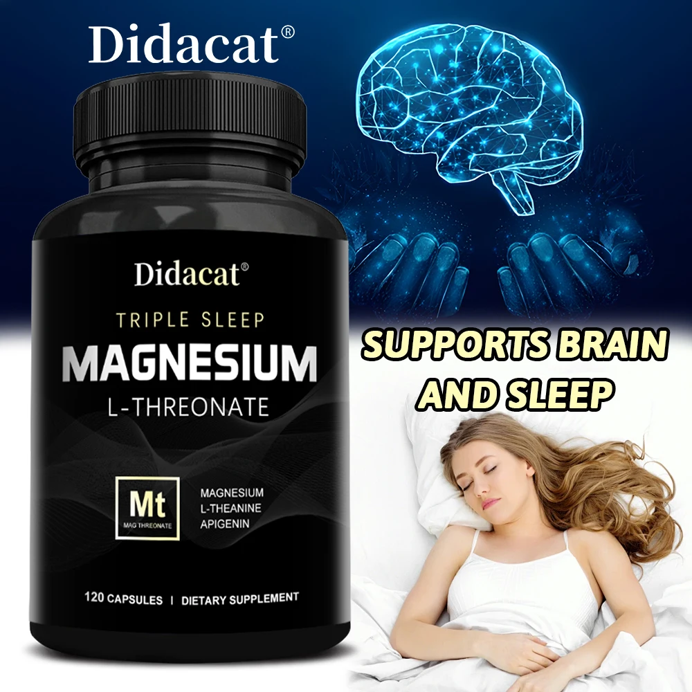 Magnesium L-Threonate - Super Absorbable, Bone, Muscle and Heart Health Supplement, Sleep Support, Focus and Overall Cognition