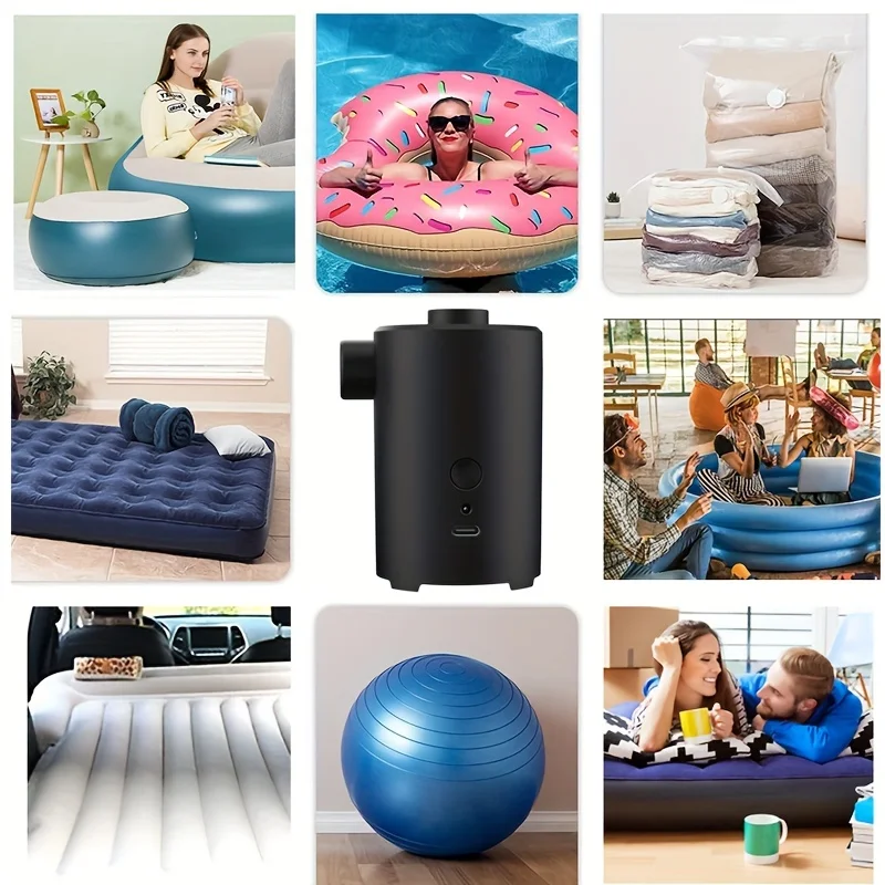 3600MAH portable portable air pump outdoor camping air mattress swimming pool swimming ring inflatable sofa pump home