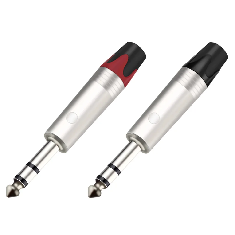 6.35mm Jack 3Poles Stereo Male Plug Connectors 10pcs