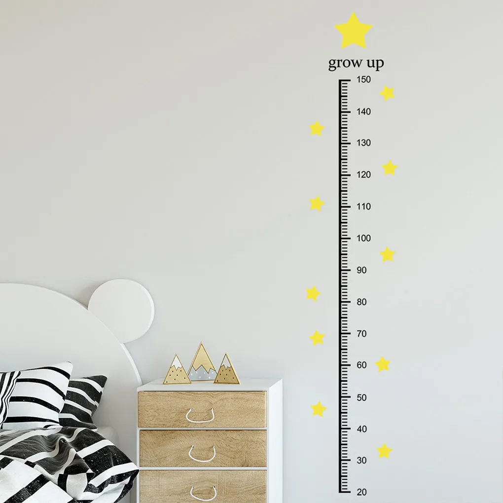 Height Measure Wall Sticker Indoor Kid s Room Printed Growth Chart